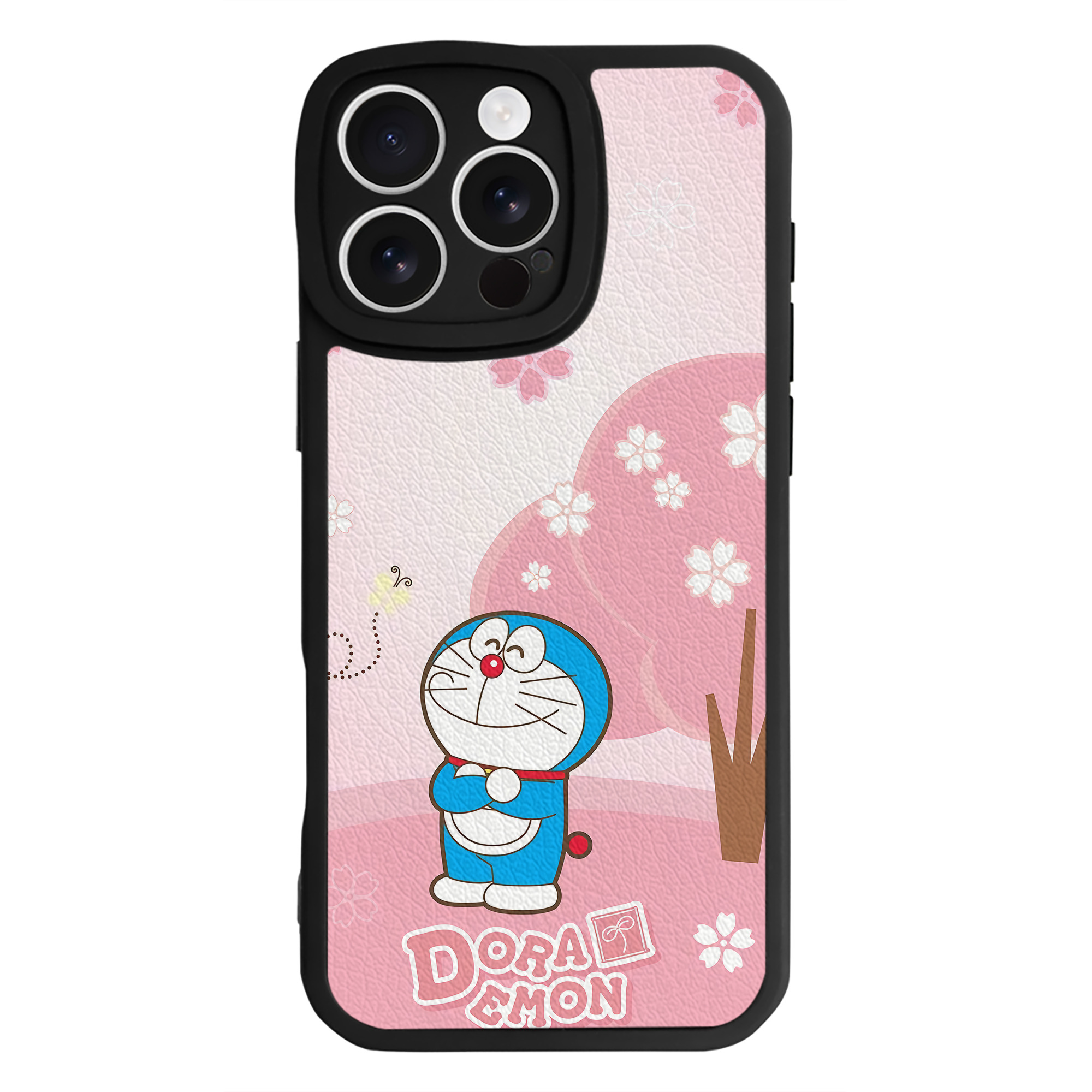 （画像用） ドラえもん Doraemon 【iPhone 16シリーズ対応】シリコンスマホケース（レザー調） 材質：シリコン